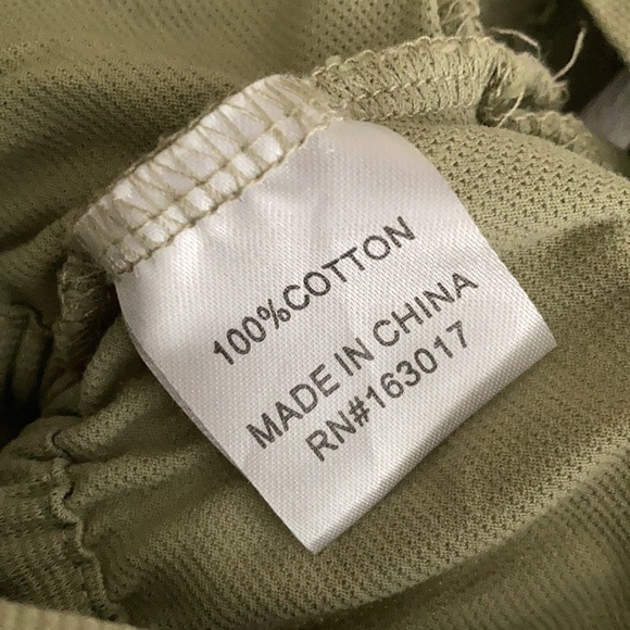 Sage Flutter Sleeve Tie Front Crop Top - Picture 5 of 5